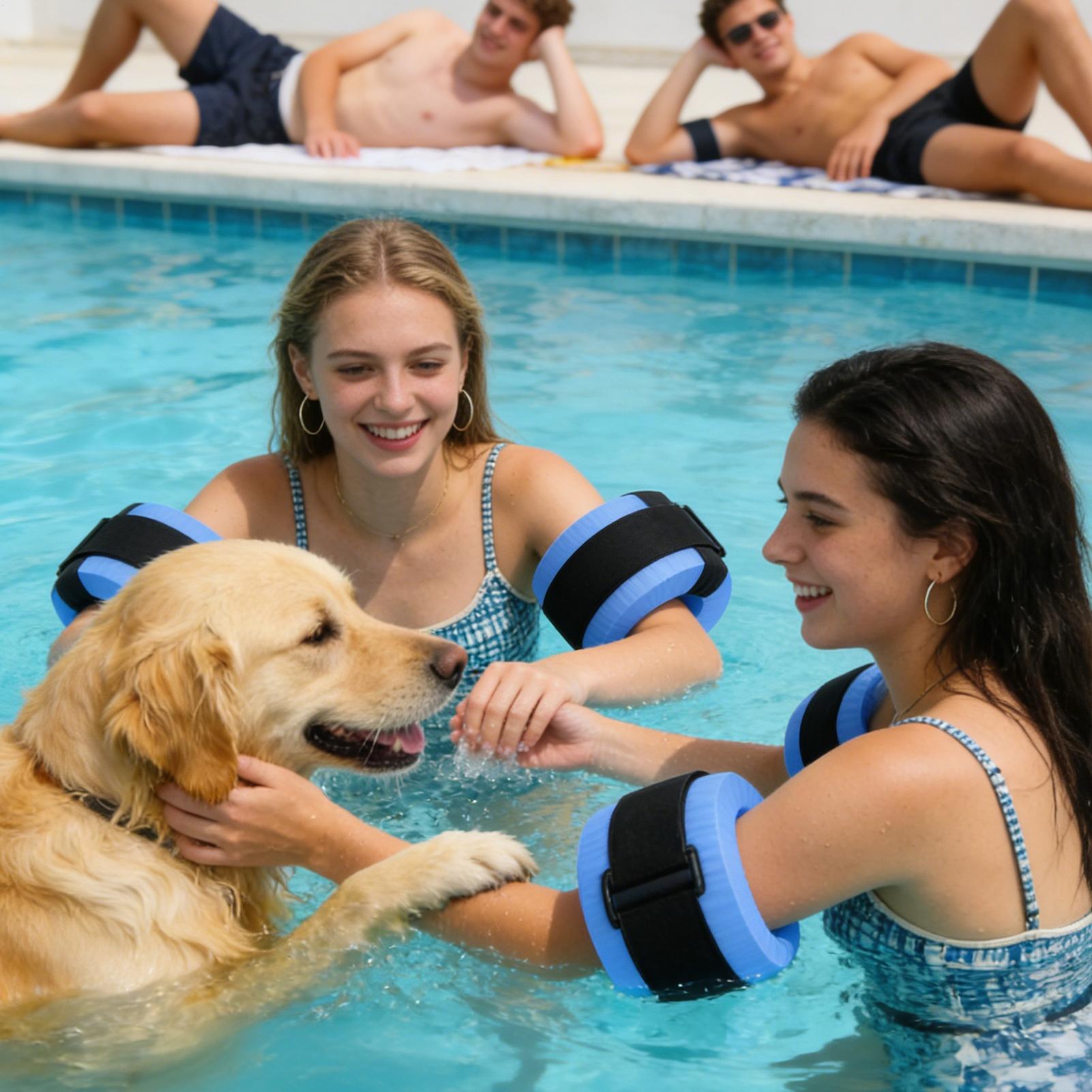 2pcs Foam Swimming Float Ring  - Aquatic Water Sports 评论和价格