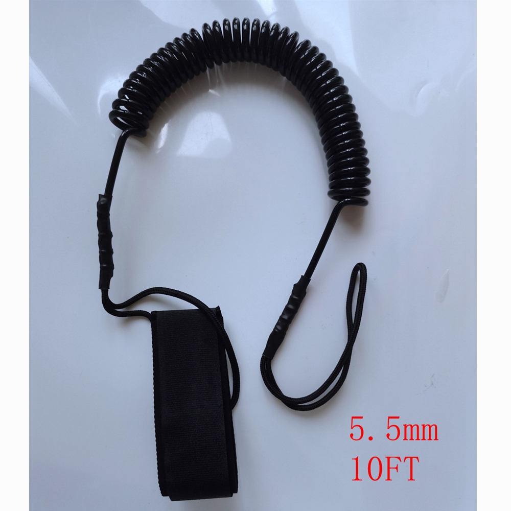 5.5MM 10FT Surfboard Foot Leas - Stand Up Paddle Leash 评论和价格