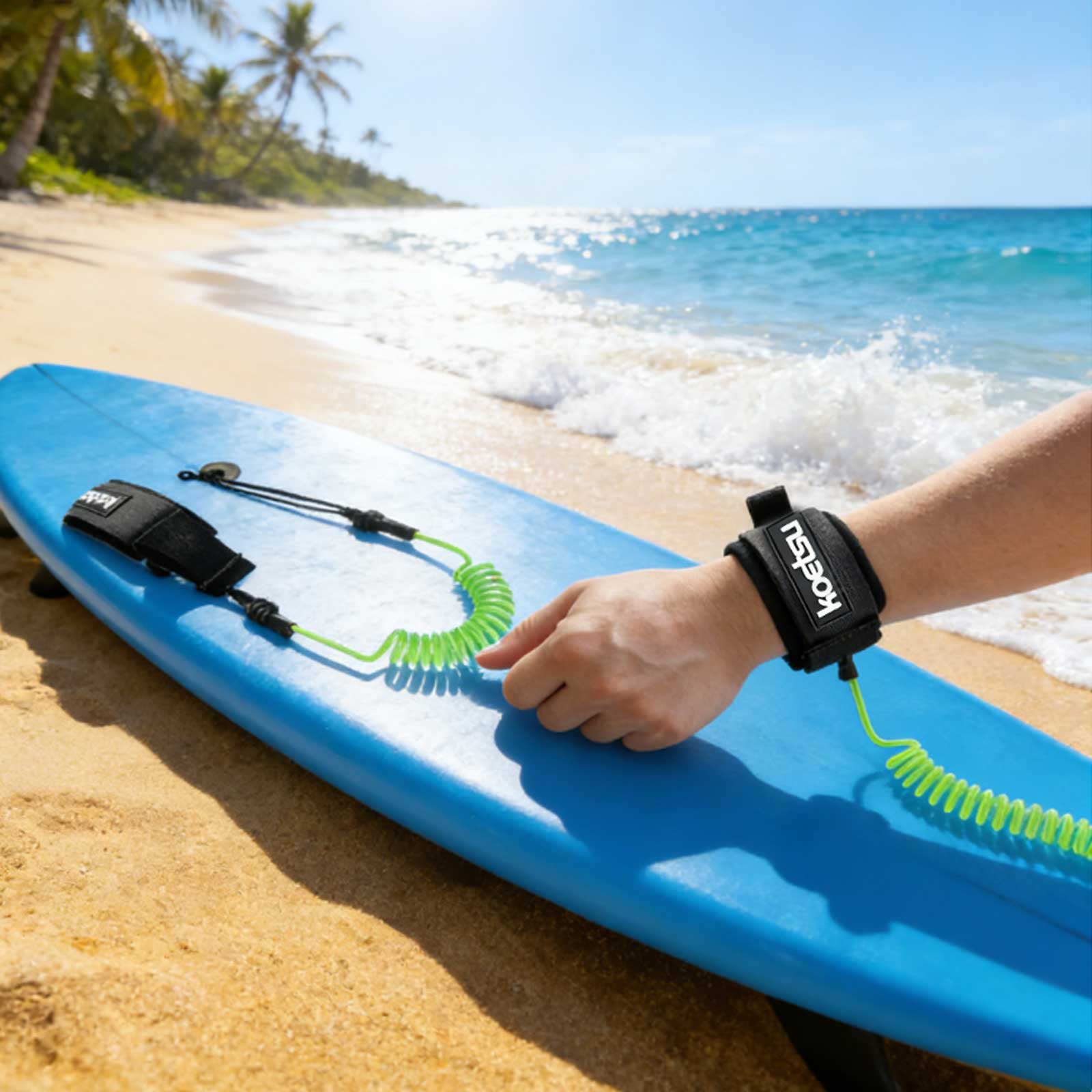SUP Paddle Board Leash TPU Mat - Stand Up Paddle Leash 评论和价格